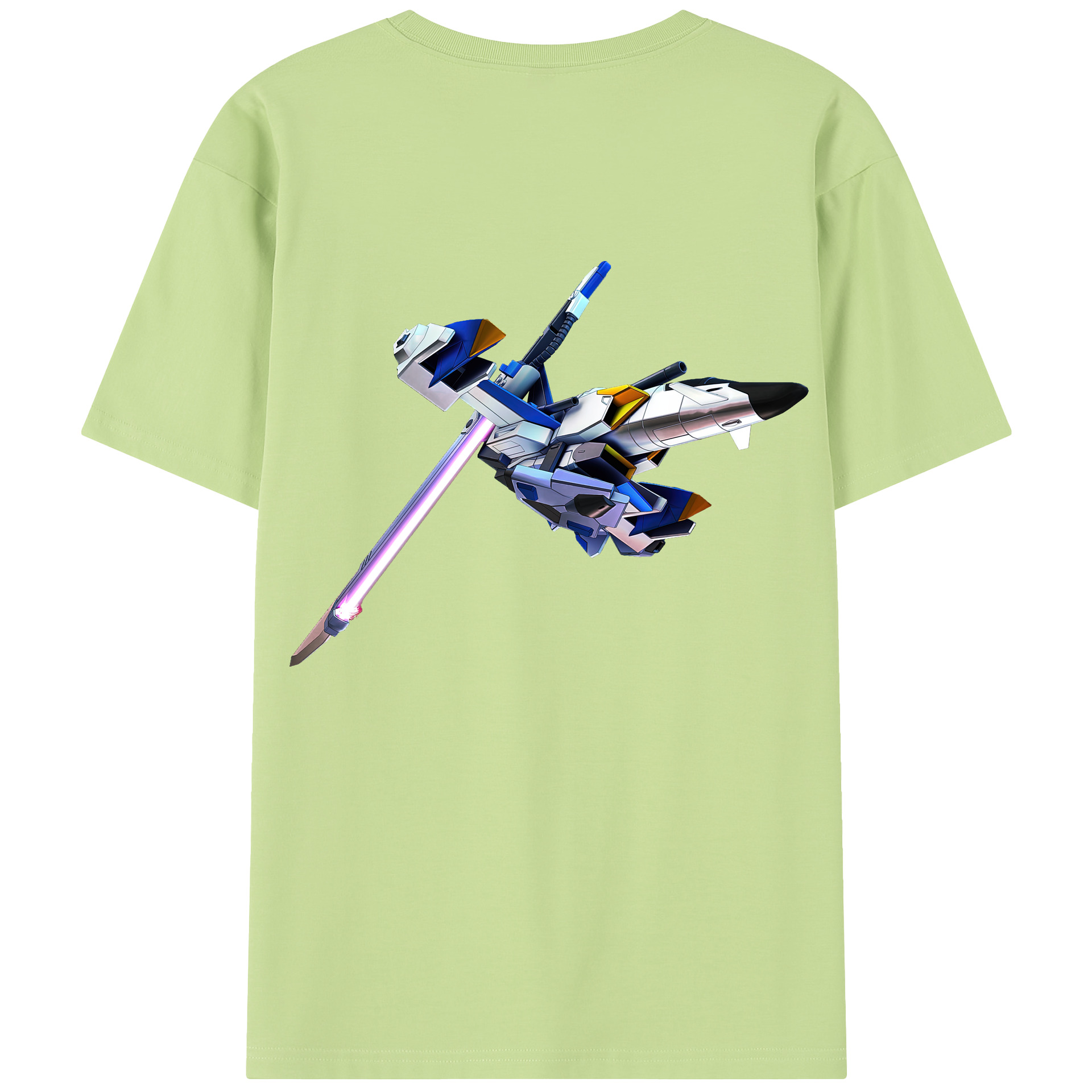 （画像用） 機動戦士ガンダム Mobile Suit Gundam 綿100％半袖Tシャツ（背面プリント）